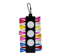 Golf tee Holder - Multi Slot tee Carrier, Compact Gear Retention Accessory, Storage Arrangement Device, Lightweight Golf Supply Organization Companion Attachment For GolfBag Travel