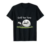 Golf tee Time - Té, Bola Divertida Mascota Retro Estilo Vintage Camiseta