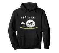 Golf tee Time - Té, Bola Divertida Mascota Retro Estilo Vintage Sudadera con Capucha