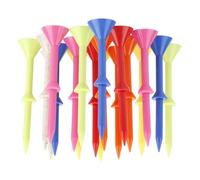 Golf Tees For Men - Golf Tees | 50X G0lf Ball Teess Mixed Color | Wine Glass Shaped Golfs Accessories | 50X Colorful Golfing Teess With Support Layer 3,26 pulgadas For Beginners Professional, Practice