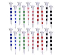 Golf Tees, Golf Training, Mixed Colors Height Options Lightweight Build Swing Support Stripe Marker, Striped Ball Holder for Professional, Player, Beginner, Women, Men