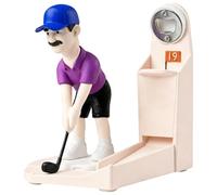 Golf Themed Beer Bottle Opener, Beer bottle cap launcher and Collector,Portable Tabletop Design for Bar, Novelty Drinking Accessories, Funny Novelty Gift for Golf Lovers, Men, Dad & Parties (b)
