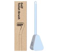 Golf Toilet Brush and Holder Set - Wall Mount Cleaning Tool, Smart Lid Mechanism, Compact Design Ensures Efficient Scrub and Hygiene | Essentiall Bathroom Accessory for Apartment Hotel Office