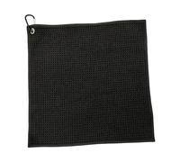 Golf Towel - Microfiber Waffle Weave Cleaning Towel with Carabiner Clip | Highly Absorbent Quick Dry Cloth For Club Maintenance | Golf Bag Towels - Outdoor Sports Accessory