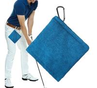Golf Towel, Microfibra Club Cleaning Accessories, ligero y absorbente con carabiner Clip, Quick Dry Golfer Towel for Men Women, Easy Attachment to Golf Bag, Father Dad Husband, 5,51 x 5,51 pulgadas