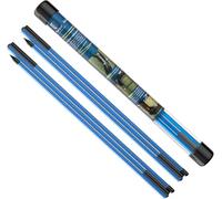 Golf Training Aid Alignment Sticks, 3-Fold Design, 2-Piece Set for Posture and Swing Practice (Blue)