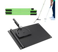Golf Trainingshilfe Ausrichtungsstab Halter - 180° Verstellbar Golf Putting Trainer | Grohe Zubehör Indoor Outdoor Training | Präzisionshilfe Driving Range Fairway Übungsgerät Set