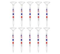 Golf Transparente - principiantes de entrenamiento de la Bola de Golf Tee Transparente, Accesorios de Golf en Curso con patrón de Bandera de Estados Unidos para el Patio, Campo de entrenamiento