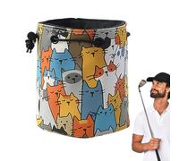 Golf Valuables Pouch, tee Organizer Bag, 5.91x5.12in Multi Functional Carrier Case, Portable Waterproof Design, Adjustable Secure Strap for Practice, Storing Balls, Markers