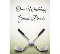 Golf wedding guest book hardcover blank lined