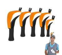 Golf Wood Club Headcovers Golf Hybrid Headcover Long Neck Protective Club Covers Anti Slip Wood Hybrid Head Cover Protective Head Cover For Men Protective Head Cover For Women Golf Enthusiast Headcove