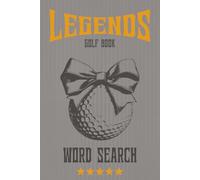 Golf Word Search Puzzle Book: Golfers Perfect gift | 50+ Puzzles | 400+ Top Player Names | 9 Word puzzles | Solutions Included