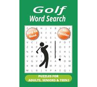 Golf Word Search Puzzle Book: Word Search with Easy to Read Print about Golf, Golfing, the Sport, and More | 6X 9 inches, 110 pages | 50+ Puzzles … Gift for Vacations, Holidays and Free Times
