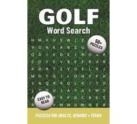 Golf Word Search Puzzle Book: Word Search with Easy-to-Read Print about Golfers, Equipment, Putting Greens, Golf Lingo, and More | 6x9 Inches, 110 ... Gift for Golf Lovers, Vacation, and Free Time