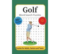 Golf Word Search Puzzle Book: Word Searches with Easy to Read Print about Golf, Golf Courses, Golfers and More | 6x9 inches, 110 pages |50+ Puzzles...Gift for Vacation, Holidays and Relaxation