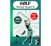 Golf Word Search Puzzle Book: Word Searches with Easy- to- Read Print About Golf, Golf Equipment and Golf Terminology and More | 6x9 inches, 110 ... for Vacations, Holidays and Free Time