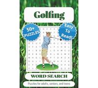 Golf, Word Search Puzzle Book: Word Searches with Easy-to-Read Print about Golfing, Holes in One, Golfclubs and more | 6x9 inches, 110 pages | 50+ ... Gift for Vacations, Holidays, and Free Times