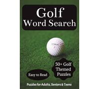 Golf Word Search: Word searches with easy to Read Print about Golfing, Tournaments, Champions and More | 6x9 inches, 110 pages | 50 + puzzles…Perfect Gift for Dads, Golf Enthusiast and Free Times