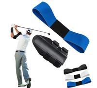 Golf Wrist Correction Trainer & Arm Band Set, Golf Swing Band, Sync Arms and Body, Wrists Corrections Trainers, Correct Gesture Practice Aid for Pros and Beginners (Blue)