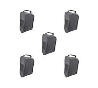 Golf Zapatos bolsa equipo cremallera zapato llevar bolsa para deportes hombres mujeres senderismo, 5 set (negro), 33 cmx15 cmx22 cm