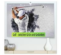 Golf - zwischen Grün und Gedanken (hochwertiger Premium Wandkalender 2027 DIN A2 quer), Kunstdruck in Hochglanz: Golf ist die elegante Art, über sich selbst zu lachen
