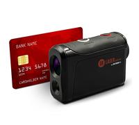 GolfBuddy GB Laser Atom - Telémetro de Golf de Bolsillo, diseño Compacto, Recargable, tecnología ZST, buscador de Alcance de 880 Yardas, Distancia Ajustada de Pendiente - Edición Negra