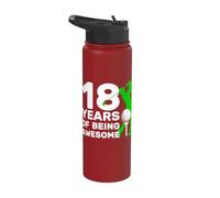GOLFER 18 YEARS OF BEING AWESOME GOLF 18 DE NACIMIENTO Stainless Steel Insulated Water Bottle