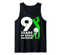 Golfer 9 Years of Being Awesome Golf 9 DE Nacimiento Camiseta sin Mangas