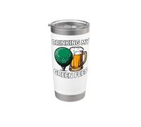 Golfer Drinking My Green Fees Beer Humor Vaso térmico de acero inoxidable de doble pared