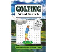 Golfing Word Search Puzzle Book: Word Searches with Easy to Read Print about Golf, Golf Clubs, Golf Courses and more | 6x9 inches, 110 pages | 50+ Puzzles… Gift for Vacations, Holidays, and Free Times