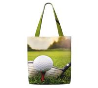 Golfista,Bolsas de supermercado reutilizables, bolsas de compras, bolsas de lona de gran capacidad, bolso de hombro