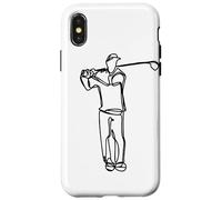 Golfista dibujando un Putting Green Carcasa para iPhone X/XS