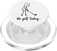 Golfista Triste No Golf Today Funny Stickman Jugador Golfing PopSockets PopGrip para MagSafe