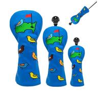 Golfkopfhaube - Green Design Golfschlägerhauben Für Hölzer Und Driver | 3pcs Elastic Club Irons Covers Set, Driver Head Cover Für Golftraining