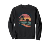 Golfo de México Atardecer - Retro Beach Paradise Graphic Sudadera