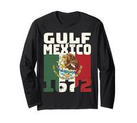 Golfo de México Desde 1672 Camisa Bandera Mexicana Manga Larga
