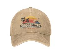 Golfo de México Desde 1672 Gorras Retro de béisbol de Playa Sombreros Retro Desgastados y Lavados para Hombres Gorra Blanda de Verano al Aire Libre