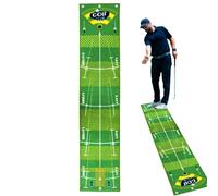 Golfpekt - Esterilla de entrenamiento de golf profesional, alfombrilla verde, 1,6 x 7,8 pies, almohadilla deportiva con base antideslizante para golfistas, hombres y mujeres, mejora tus habilidades en