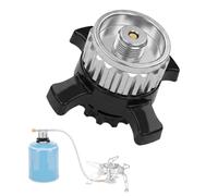 Golgner Adaptador de cartuchos de válvula, cartucho de gas, adaptador compatible con Campingaz CV Easy Clic a EN417 válvula de rosca, para camping al aire libre