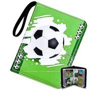 Golgner álbum de cromos de fútbol, álbum de recortes de tarjetas, álbum de recortes de fútbol, álbumes de cromos de entrenadores, capacidad para 400 PCS, para varias tarjetas de tamaño estándar