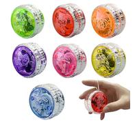 Golgner Yoyo - Juego de 7 luces LED de plástico Responsive Yoyo, Jo Jo, Responsive JoJo con luz, para fiestas de cumpleaños