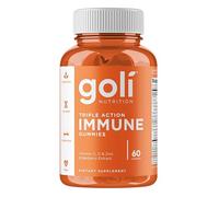 Goli Nutrition, Triple Action Immune, Gominolas de Vitaminas para el Sistema Inmunitario, 60 Gominolas veganas, Sin Gelatina, Testado en Laboratorio, Vegetariano, Sin Gluten, Sin Soja, Sin OGM