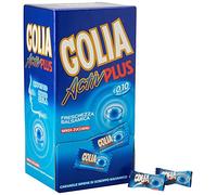 Golia Activ Plus - Caramelos con sabor a menta, caramelos balsámicos de mentol y eucalipto, tamaño monobloque, caja de 180 piezas envasadas individualmente
