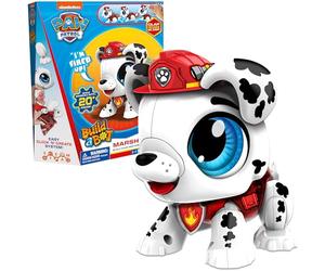 Goliath, Build a BOT, Paw Patrol, Marshall, Construye tu Propia Mascota interactiva, Kit de Robot Stem de más de 20 Piezas para niños, para Mayores de 4 años, Idioma en Inglés