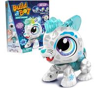 Goliath Build-a-BOT Snow Leopard, Construye tu Propia Mascota interactiva Leopardo de Nieve, Sistema Easy Click 'n' Create, Kit de Robot Stem de más de 20 Piezas para niños, + 4 años