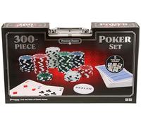 Goliath - Caja DE Poker: Set 300 Chips - Caja de Aluminio con Juego de Cartas, 300 fichas de póquer y 5 Dados - Juego de Mesa para Adultos y niños a Partir de 6 años - 2 + Jugadores