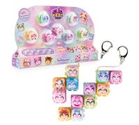 Goliath - CLICKEEZ Serie 3 Bubble Pops - Pack de 12 Teclas Kawaii ASMR 6+ | Teclas para Clicar y Conectar, 2 Llaveros, Nuevo Sonido POP y Forma Redondeada - 70 Personajes Coleccionables, Fidget Toy