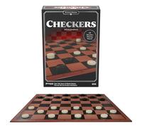 Goliath Damas Checkers - Un Juego Clásico de Madera Creativo Desde 6 Años | Tablero plegable práctico para guardar fácilmente en casa - capturad todas las fichas del rival - para dos jugadores