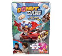 Goliath Donut Dash Game w/ 24pc Puzzle - Race to Pick Up Matching Donuts Racecar Does Real Donuts On Table Or Hard Floor - Includes 24-Piece Puzzle