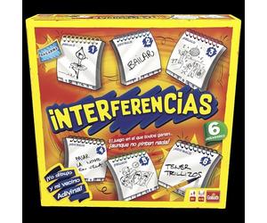 Goliath Interferencias, Juego de Mesa A Partir 8 Años, Divertido y Rápido Juego de Dibujo de 4 a 6 Jugadores, Juegos de Mesa Adulto, Dibuja y Adivina los Conceptos Dibujados